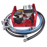 ZUN Electric Oil Fuel Diesel Gas Transfer Pump w/Meter Manual Nozzle 110V 16GPM for Diesel Kerosene 98073872