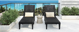 2-Piece Outdoor Chaise Lounges Resin Pool Lounge Chairs Outdoor Chaise Lounge Chair Set with N719P293384B