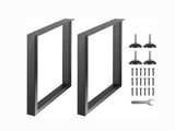 28 Inch Adjustable Square Steel Table Legs, Set of 2 60962547
