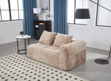 UNITED WE WIN Chenille Loveseat Sofa,Minimalist Modular Couches Sleeper for Living Room Bedroom W1568P255135