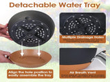 4 Pcs Minimalist Style Hanging Planters with 9.64-inch Diameter, Drainage Holes, and Removable 03039194