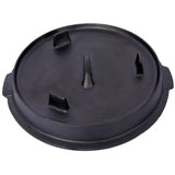 Pre-Seasoned Cast Iron Dutch Oven With Skillet Lid, Outdoor Camping Deep Pot for Camping Fireplace W465P236471