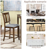 Dining Room Furniture Counter Height Chairs Set for 4, Kitchen Chair with Padded Seat, Walnut W1998126394