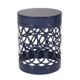 Outdoor Metal S/2 end table 73606.00NBLU