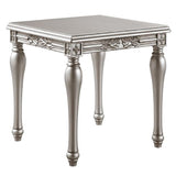 ZUN Platinum End Table with Turned Leg B062P191052