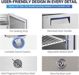 27" W 1 Door Sandwich Salad Prep Table Commercial Stainless Steel Fan Cooling W1192P262166