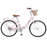 26 Inch Single Speed Folding Lady Bike , Durable Steel Frame,Compact Design for Easy Storage and W1019P248819