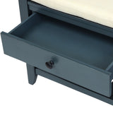 ZUN Shoe Rack with Cushioned Seat and Drawers, Multipurpose Entryway Storage Bench 21049361