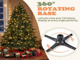 6FT Green Rotating Christmas Tree with 200 Warm White LED Lights, 8 Lighting Modes & Remote, 850 37715387