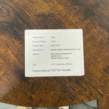 Round bar stool set with shelves, stool with backrest Rustic Brown, 23.6'' Dia x 35.4'' H W116294524