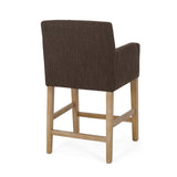 Upholstered 26 inch Counter Stool - Brown/Weathered Brown 71252.00BRN