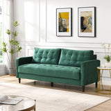74" High Resilience three seater Sofa, Wooden Frame 3 Seat Sofa, Comfy , Modern Upholstered Sofa, W311P192812