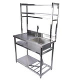 39.4in Stainless Steel Utility Right Sink, Single Bowl Sink for Kitchen, Garage, Right Sink Left 66647877