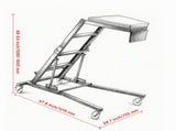 Automotive Topside Creeper , 400 LBS High Top Engine Creeper with Padded Deck & 4 55670072