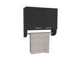 Medicine Cabinet 20.30" H, with 2 Shelves and 2 Doors, Black B097P250853