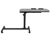 Four-Wheel Multifunctional Flat Surface Lifting Computer Desk Black 12535669