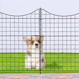 5 Panels Metal Decorative Garden Fence, No Dig Animal Dog Barrier, Garden Temporary Border Fencing 48156899
