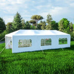 ZUN 10x30' Wedding Party Canopy Tent Outdoor Gazebo with 8 Removable Sidewalls 37209803