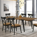 Brown and Black Side Chair B062P209260