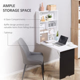 ZUN Wall Mounted Foldable Desk-White （Prohibited by WalMart） 46088272