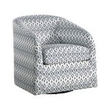 Modern Living Room Furniture 1pc Beautiful Swivel Chair Cushion Seat Fully Upholstered Solid Wood B011P256604