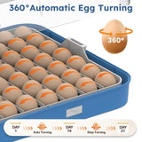70 Egg Incubator with Automatic Turning & Humidity Control Digital Poultry Hatcher for Chicken, W2700P326298