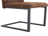4 Ergonomic Brown Technology Fabric Dining Chairs, Perfectly Blending Comfort And Simplicity. A Box W1512P414471
