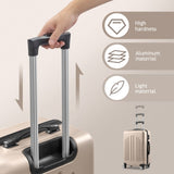Curved Vertical Stripe 3-in-1 Trolley Case - Champagne Gold 62722767
