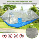 Camping Hammock, Portable Double Hammock with Net,600lbs Load 2 Persons Hammock w/Mosquito Net 83835081