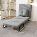 Folding Sofa Bed 5-in-1 Convertible Chair - 5-Position Adjustable Backrest with Pillow, Space-Saving W2700P319132