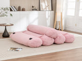 Adjustable Floor Sofa, Corduroy Lazy Sofa with Adjustable Straps for Versatile Configurations, W1170P365606