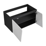 36'' Floating Wall-Mounted Bathroom Vanity & Soft-Close Cabinet Door W999P146429