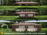 3 x 6m Two Windows Practical Waterproof Folding Tent Dark Coffee Folding Tent 74773807