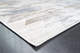 Eno Gamela Blue, Brown, Chocolate, Copper, Grey, Ivory and White Viscose Area Rug B055P315656