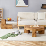 ZUN The detachable double-decker coffee table, the stylish is more precious, and the detachable W1151P184841