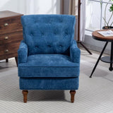 Accent Chair With Comfy Chenille Club Fabric,Comfy Upholstered Living Room Arm Chair,Springs W3042P262910