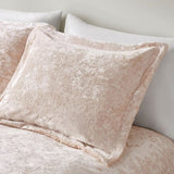 King/Cal King Crushed Velvet Sherpa Reversible Comforter Set B035129826