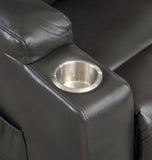 Gunmetal 2-Cup Holder Power Lift Recliner B062P215440