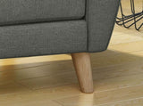 Mid Century Fabric Channel Stitch Club Chair, 62223.00GRY