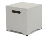 41*41*53.5cm Square Imitation Marble Color Gas Storage Garden Iron Side Table 34899564