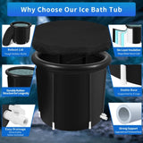 ZUN Ice Bath Tub for Athletes, Portable Cold Inflatable, Large Cold Tub, Nylon Fabric Ice 37934443