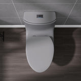 1.1/1.60 GPF Dual-Flush One Piece Toilet, Button on Tank top S-trap, Water-Saving Elongated Comfort W3192P277903