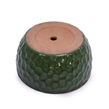 3 Pieces Ceramic Flowerpot, Modern Planter for Patio, Garden or Windowsills - Antique Green W3273P321525