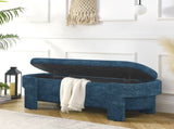 Linen Fabric Upholstered Bench with Large Storage Space for the Living Room, Entryway and W487P271397