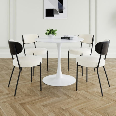 ZUN Modern grey simple teddy velvet dining chair Upholstered chair Family bedroom stool back dressing, 75420580