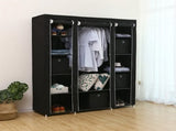 69" Portable Clothes Closet Wardrobe Storage Organizer with Non-Woven Fabric Quick and Easy to 39176847