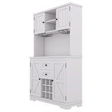 ZUN Coffee Bar Cabinet Kitchen Cabinet with Storage, Farmhouse Wine Cabinet with Drawers shelves and 42301581