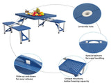 Siamese Folding Tables and Chairs-Plastic PS Thickening 26818656