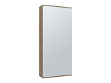 Wall Shoe Rack 54" H, One Mirror, One Door, Five Internal Storage Shelves, Approximate Capacity for B097P296808