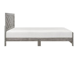 Contemporary Rustic Gray Finish Queen Size Panel Bed Wooden Bedroom Furniture 1pc, Bed in a Box B011P250482